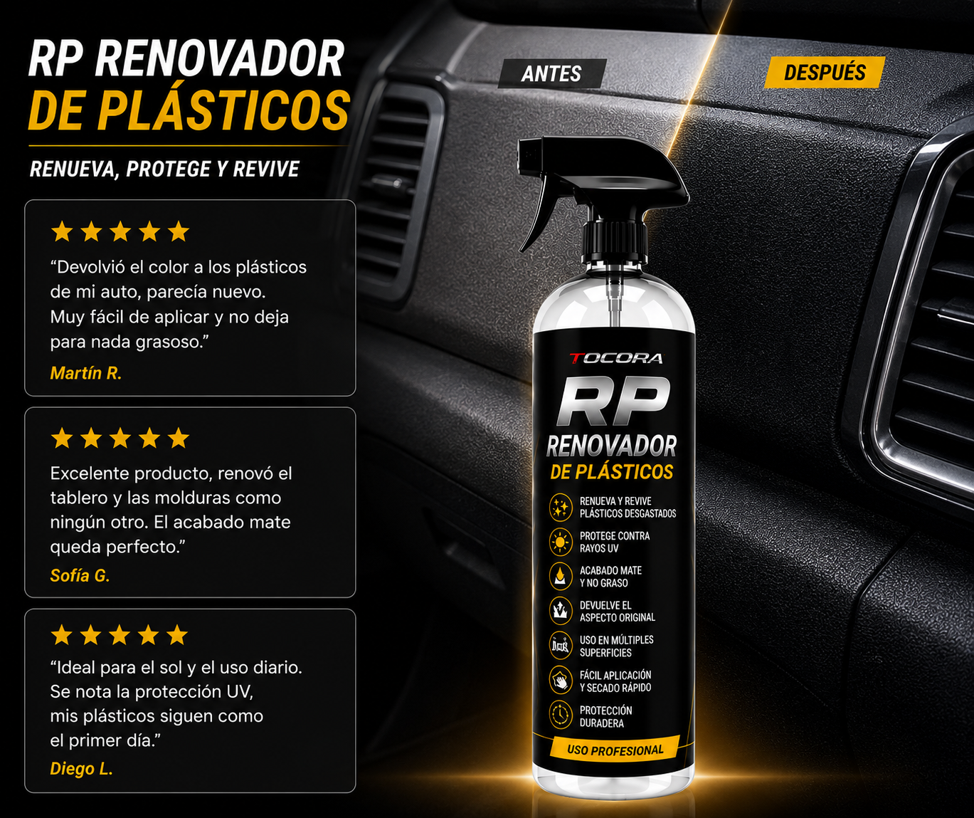 Rehidratador de Plásticos - Recupera su Color Original