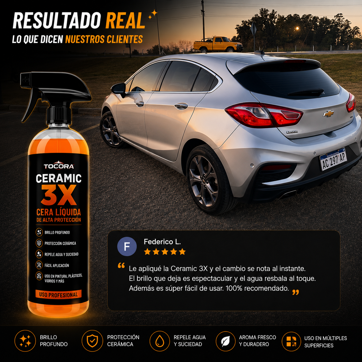 Ceramic 3X - Brillo, protección y repelencia
