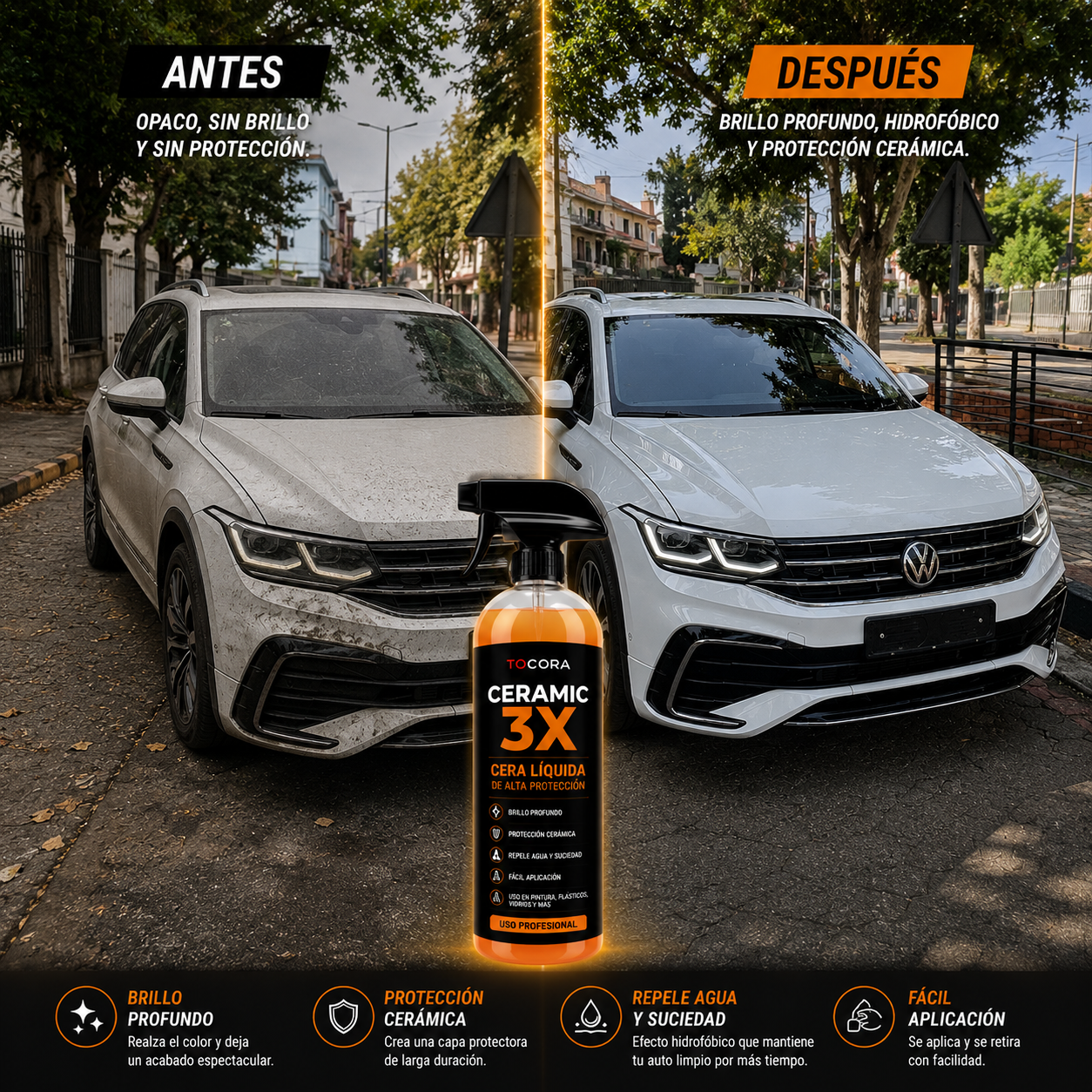 Ceramic 3X - Brillo, protección y repelencia